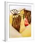 Piece of Japanese Chocolate Cake with Butterfly-Steven Morris-Framed Photographic Print