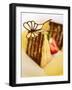 Piece of Japanese Chocolate Cake with Butterfly-Steven Morris-Framed Photographic Print