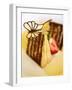 Piece of Japanese Chocolate Cake with Butterfly-Steven Morris-Framed Photographic Print