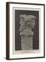 Piece of Sculpture, Probably Intended to Represent the God Janus-null-Framed Giclee Print