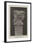 Piece of Sculpture, Probably Intended to Represent the God Janus-null-Framed Giclee Print