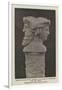 Piece of Sculpture, Probably Intended to Represent the God Janus-null-Framed Giclee Print