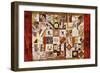 Pieced and Appliqued Contained Crazy Quilt, American, Late 19th Century-null-Framed Giclee Print