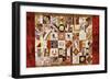 Pieced and Appliqued Contained Crazy Quilt, American, Late 19th Century-null-Framed Giclee Print