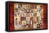 Pieced and Appliqued Contained Crazy Quilt, American, Late 19th Century-null-Framed Stretched Canvas