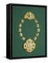 Pieces of a Gold Necklace with Grey Chalcedony, Turquoise, and Glass-null-Framed Stretched Canvas