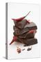 Pieces of Chocolate with Red Chillies-Marc O^ Finley-Stretched Canvas