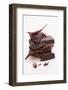 Pieces of Chocolate with Red Chillies-Marc O^ Finley-Framed Photographic Print