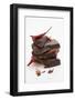 Pieces of Chocolate with Red Chillies-Marc O^ Finley-Framed Photographic Print