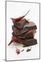 Pieces of Chocolate with Red Chillies-Marc O^ Finley-Mounted Photographic Print