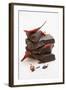 Pieces of Chocolate with Red Chillies-Marc O^ Finley-Framed Photographic Print