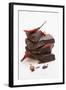 Pieces of Chocolate with Red Chillies-Marc O^ Finley-Framed Photographic Print