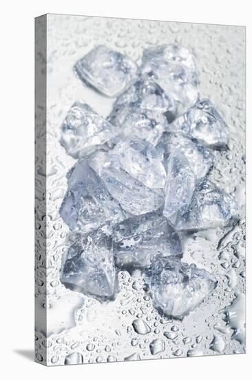 Pieces of Crushed Ice Cubes-Kröger and Gross-Stretched Canvas