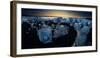 Pieces of glacial ice over black sand being washed by waves, Iceland-Raul Touzon-Framed Photographic Print