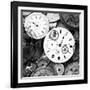 Pieces of Old Watch BW-Tom Quartermaine-Framed Giclee Print