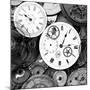 Pieces of Old Watch BW-Tom Quartermaine-Mounted Giclee Print