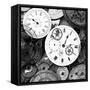 Pieces of Old Watch BW-Tom Quartermaine-Framed Stretched Canvas