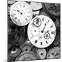 Pieces of Old Watch BW-Tom Quartermaine-Mounted Giclee Print