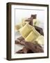Pieces of White and Dark Chocolate-Jürgen Holz-Framed Photographic Print