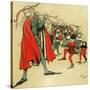 Pied Piper of Hamelin-Cecil Aldin-Stretched Canvas