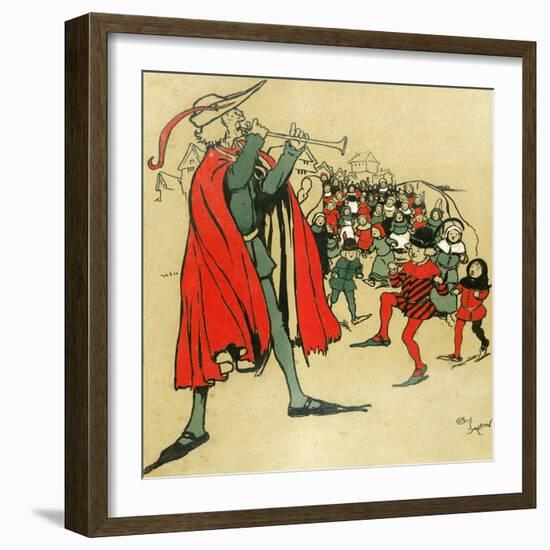 Pied Piper of Hamelin-Cecil Aldin-Framed Giclee Print