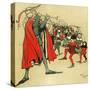 Pied Piper of Hamelin-Cecil Aldin-Stretched Canvas