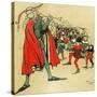 Pied Piper of Hamelin-Cecil Aldin-Stretched Canvas