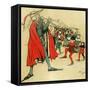 Pied Piper of Hamelin-Cecil Aldin-Framed Stretched Canvas