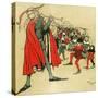 Pied Piper of Hamelin-Cecil Aldin-Stretched Canvas