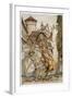 Pied Piper, Rats-Arthur Rackham-Framed Art Print