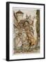 Pied Piper, Rats-Arthur Rackham-Framed Art Print