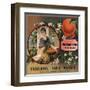 Piedmont Brand - Pomona, California - Citrus Crate Label-Lantern Press-Framed Art Print