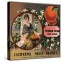Piedmont Brand - Pomona, California - Citrus Crate Label-Lantern Press-Stretched Canvas