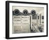 Piedmont, Lake Maggiore, Cannobio, Lake Ferry Timetable, Italy-Walter Bibikow-Framed Photographic Print