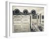 Piedmont, Lake Maggiore, Cannobio, Lake Ferry Timetable, Italy-Walter Bibikow-Framed Photographic Print