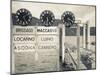 Piedmont, Lake Maggiore, Cannobio, Lake Ferry Timetable, Italy-Walter Bibikow-Mounted Photographic Print