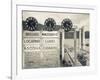 Piedmont, Lake Maggiore, Cannobio, Lake Ferry Timetable, Italy-Walter Bibikow-Framed Photographic Print