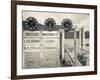 Piedmont, Lake Maggiore, Cannobio, Lake Ferry Timetable, Italy-Walter Bibikow-Framed Photographic Print