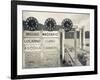 Piedmont, Lake Maggiore, Cannobio, Lake Ferry Timetable, Italy-Walter Bibikow-Framed Photographic Print