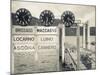 Piedmont, Lake Maggiore, Cannobio, Lake Ferry Timetable, Italy-Walter Bibikow-Mounted Photographic Print