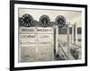 Piedmont, Lake Maggiore, Cannobio, Lake Ferry Timetable, Italy-Walter Bibikow-Framed Photographic Print