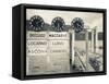 Piedmont, Lake Maggiore, Cannobio, Lake Ferry Timetable, Italy-Walter Bibikow-Framed Stretched Canvas