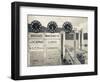 Piedmont, Lake Maggiore, Cannobio, Lake Ferry Timetable, Italy-Walter Bibikow-Framed Photographic Print