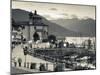 Piedmont, Lake Maggiore, Cannobio, Piazza Vittorio Emanuele Iii, Italy-Walter Bibikow-Mounted Photographic Print