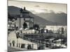 Piedmont, Lake Maggiore, Cannobio, Piazza Vittorio Emanuele Iii, Italy-Walter Bibikow-Mounted Photographic Print