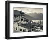 Piedmont, Lake Maggiore, Cannobio, Piazza Vittorio Emanuele Iii, Italy-Walter Bibikow-Framed Photographic Print