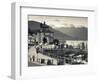 Piedmont, Lake Maggiore, Cannobio, Piazza Vittorio Emanuele Iii, Italy-Walter Bibikow-Framed Photographic Print