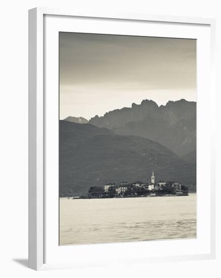 Piedmont, Lake Maggiore, Stresa, Borromean Islands, Isola Superiore O Dei Pescatori, Italy-Walter Bibikow-Framed Photographic Print