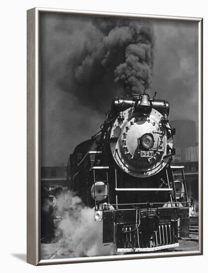 Piedmont Limited Locomotive on the Southern Railway's Charlotte Division-Horace Bristol-Framed Photographic Print