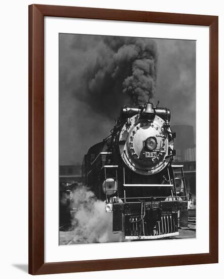 Piedmont Limited Locomotive on the Southern Railway's Charlotte Division-Horace Bristol-Framed Photographic Print